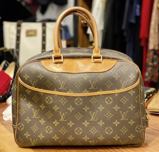 Louis Vuitton Brown Logo Bowling Purse