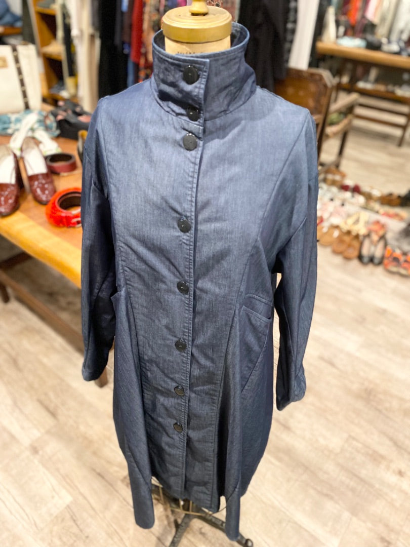 Dress to Kill Denim Long Jacket, OS