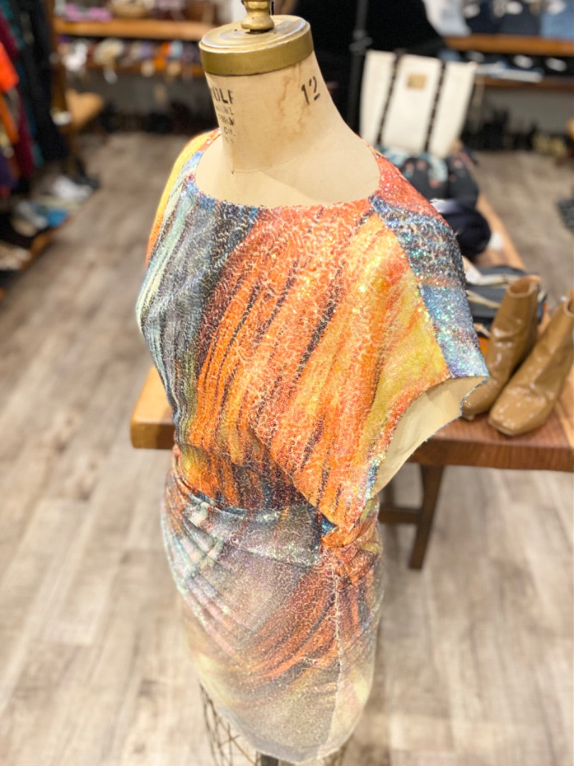 IMFL Multicolor Sequin Dress, Small