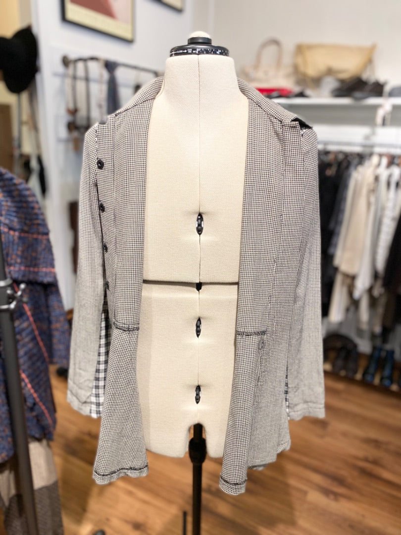 Robert Cross Black/White Houndstooth Jacket, Medium
