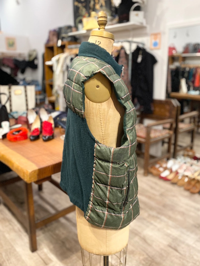 Undercover Jun Takahashi Green/Red Puff Vest, 3