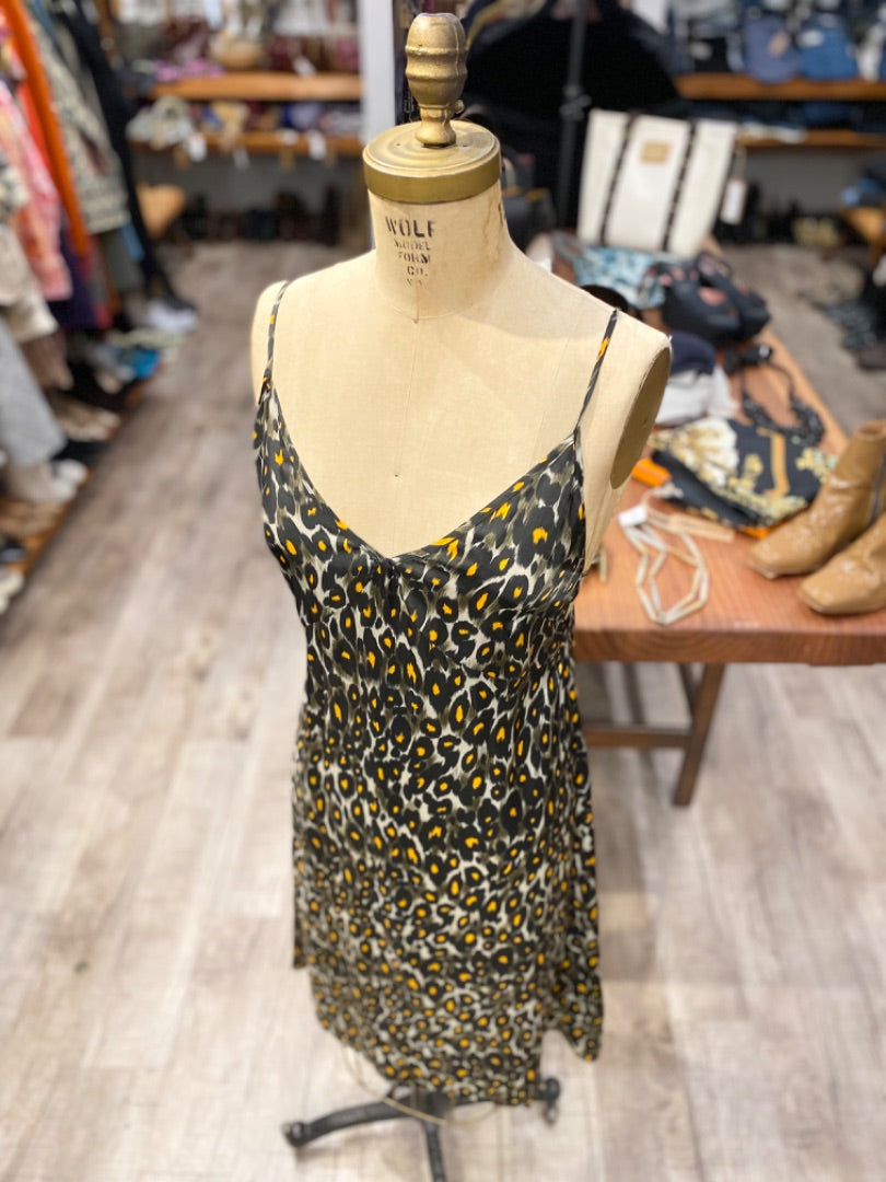 R13 Leopard Slip Dress, Medium