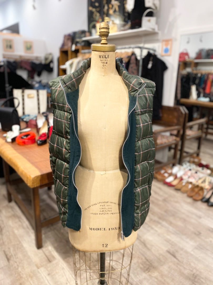 Undercover Jun Takahashi Green/Red Puff Vest, 3