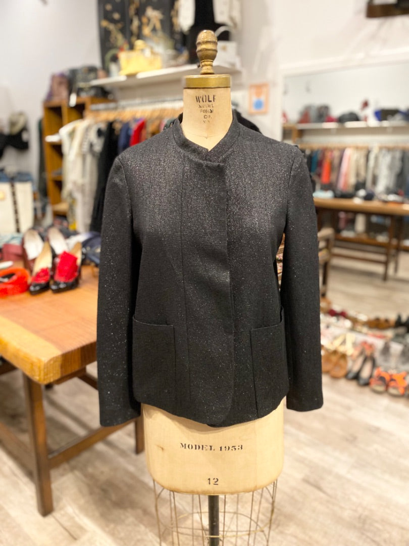 Pomandere Black Metallic Jacket, 44