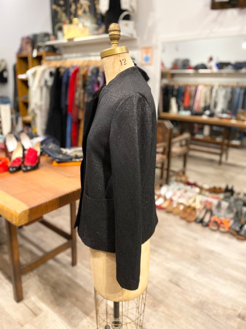 Pomandere Black Metallic Jacket, 44