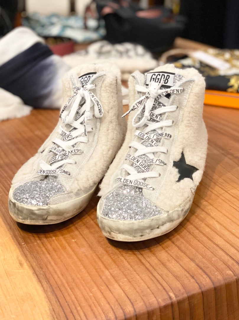 Golden Goose Silver/White