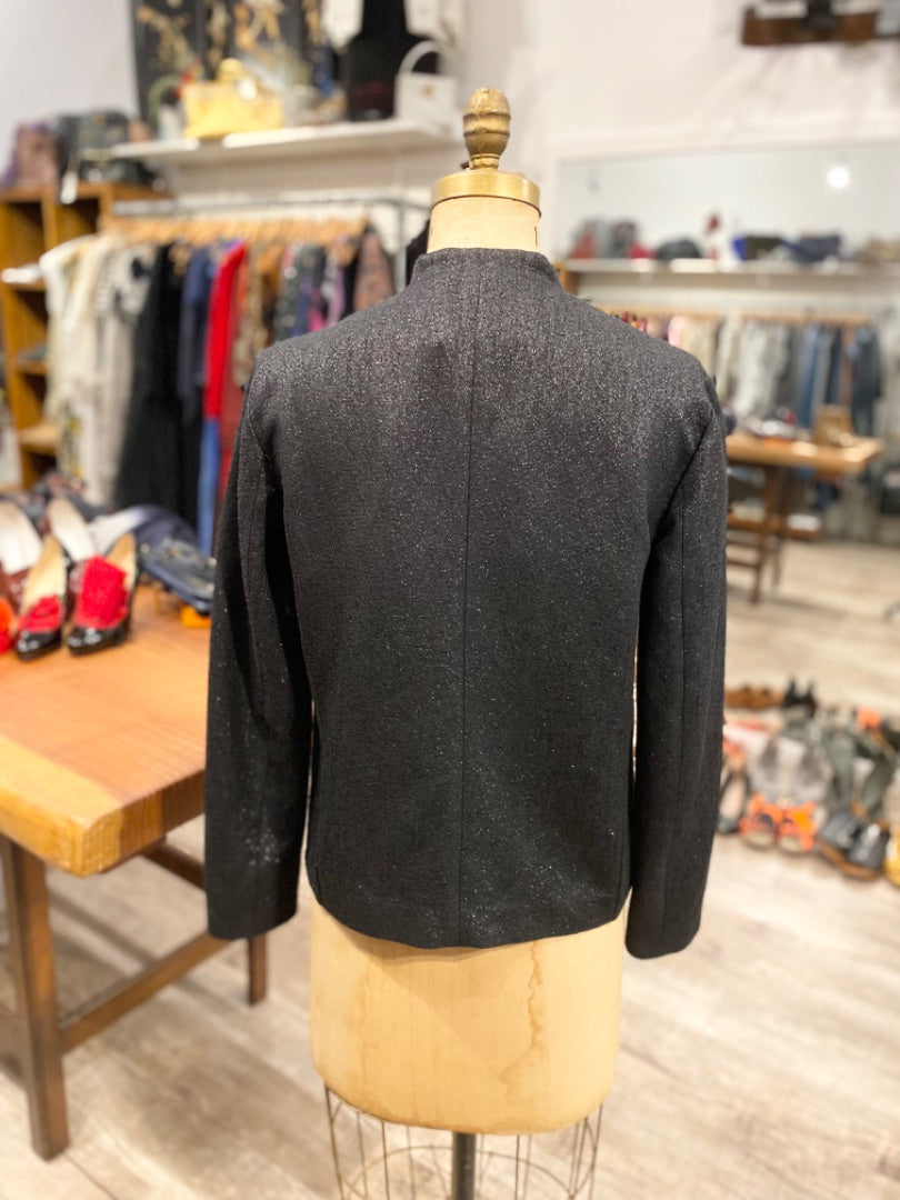Pomandere Black Metallic Jacket, 44