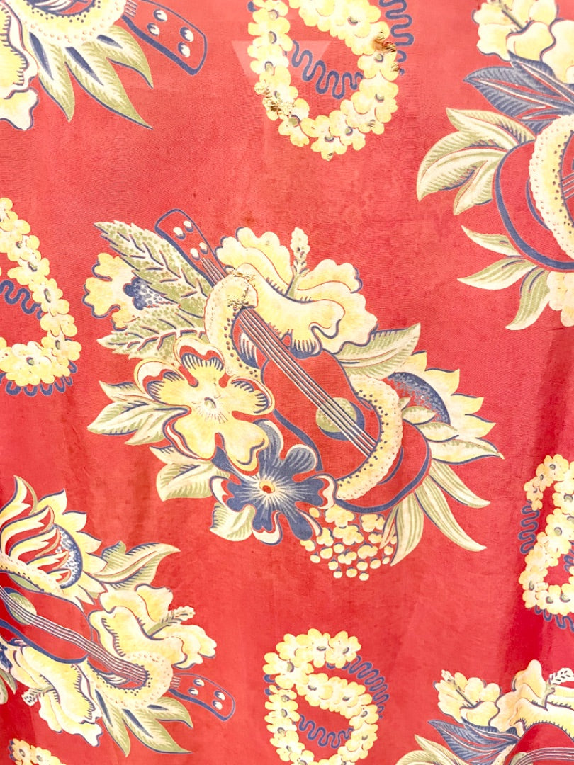 California Red 40s ALOHA Shirt, Large