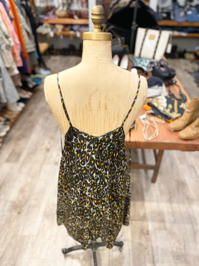 R13 Leopard Slip Dress, Medium