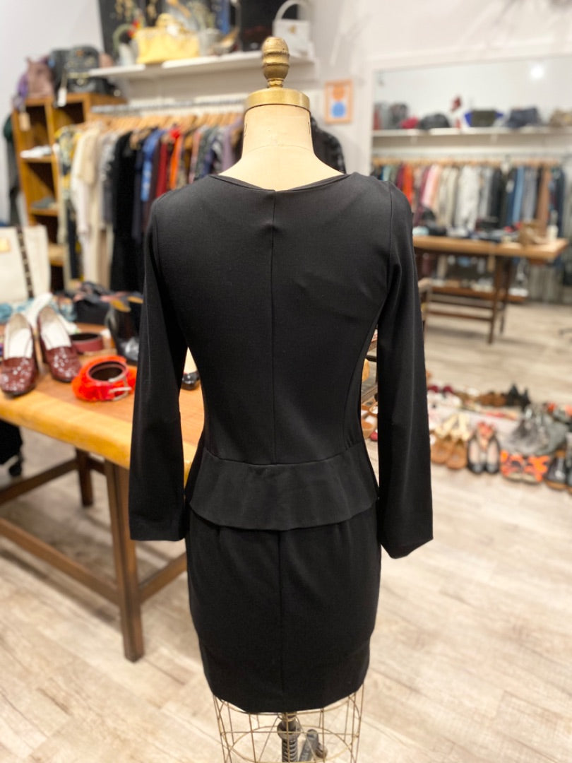 Cop. Copine Black Zip Dress/Jacket, 40