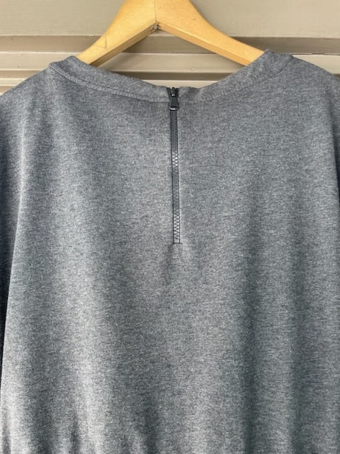 Brunello Cucinelli Grey Cotton Dress with Belt, Medium