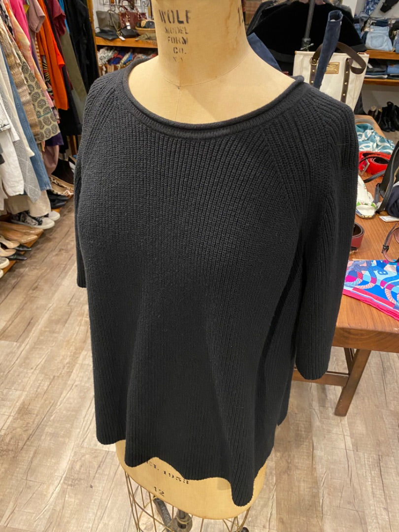 Cordera Black Knit Sweater, Medium