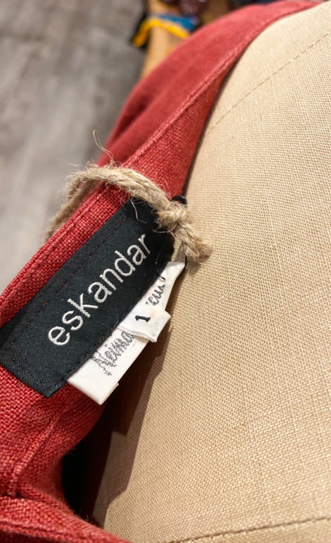Eskandar Red Linen Dress, 1