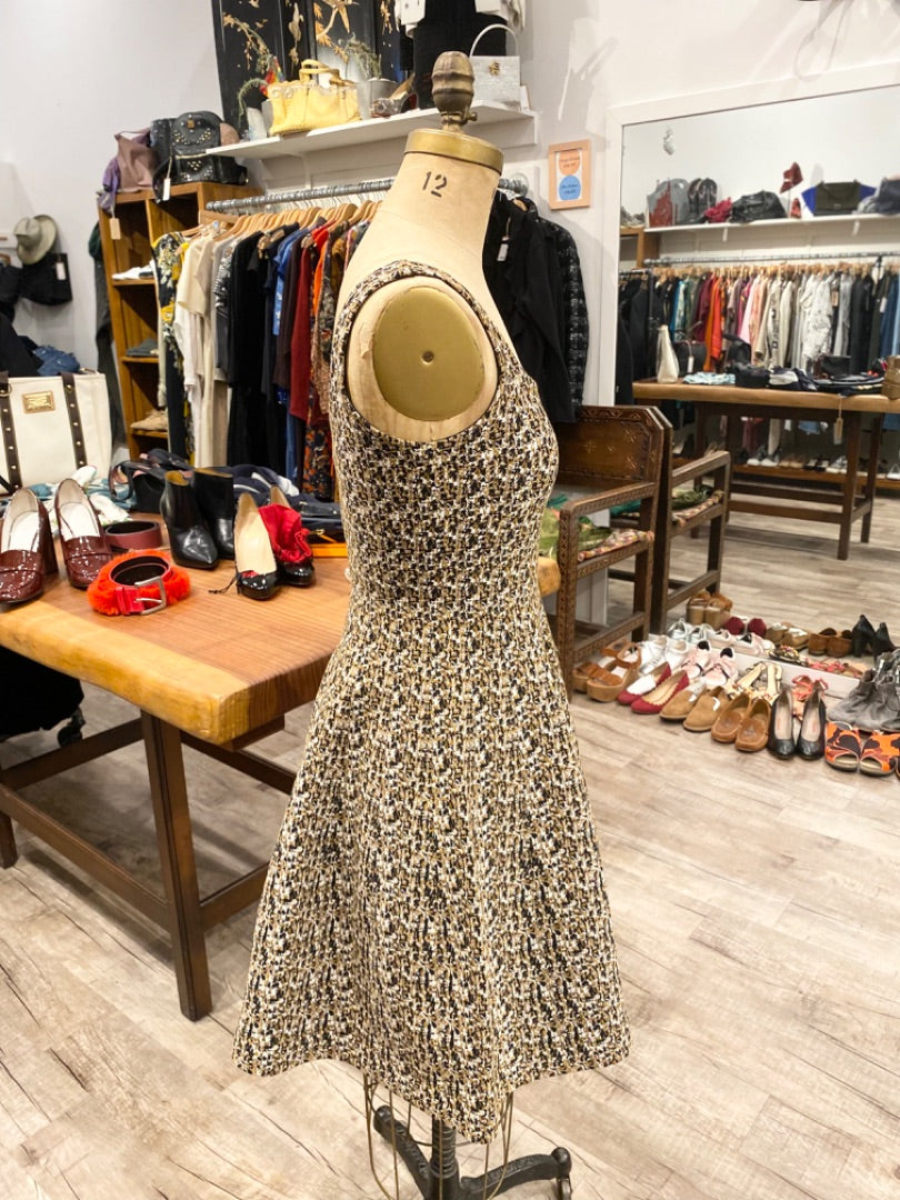 Prada Brown/Black Print Tank Dress, 40