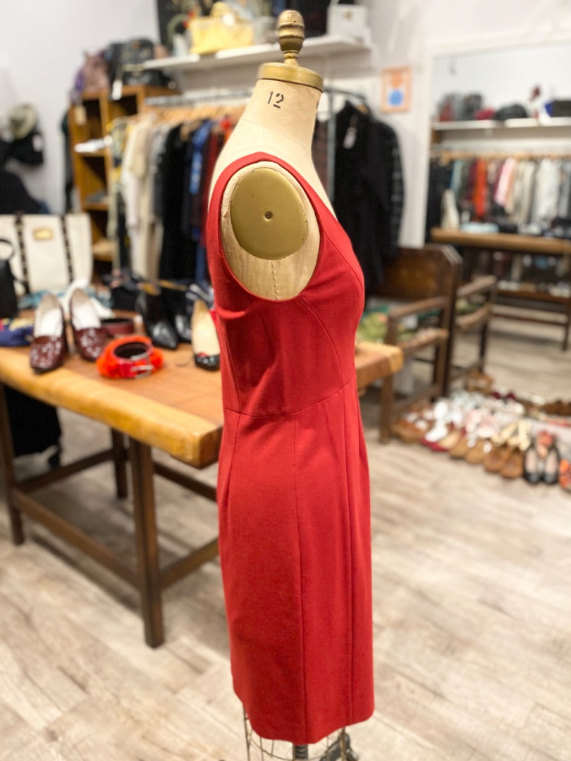 Diane Von Furstenberg Red Tank Dress, 8
