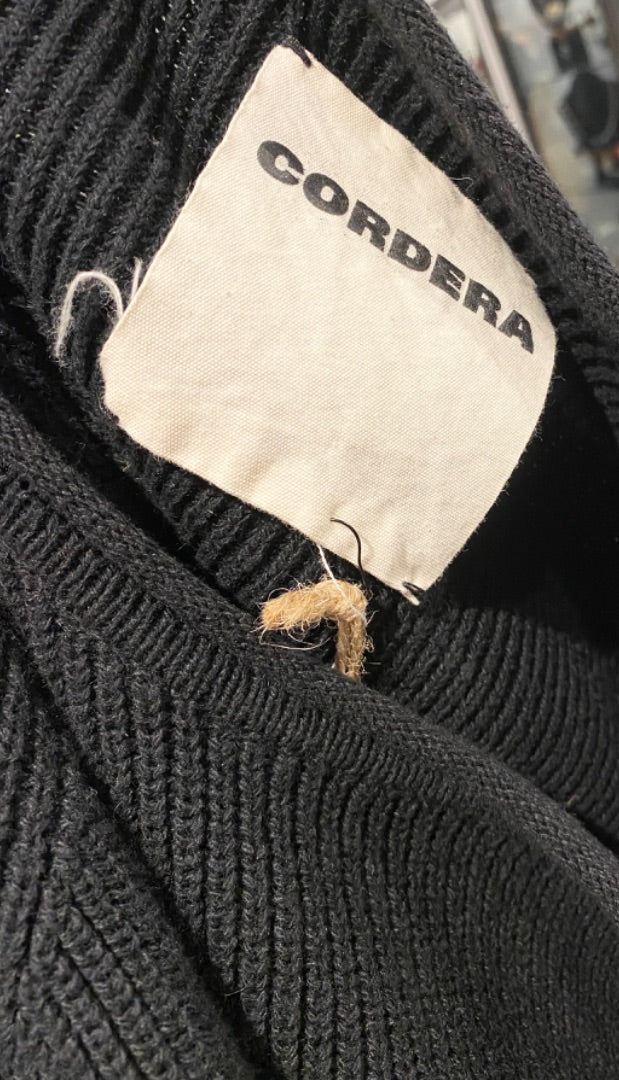 Cordera Black Knit Sweater, Medium