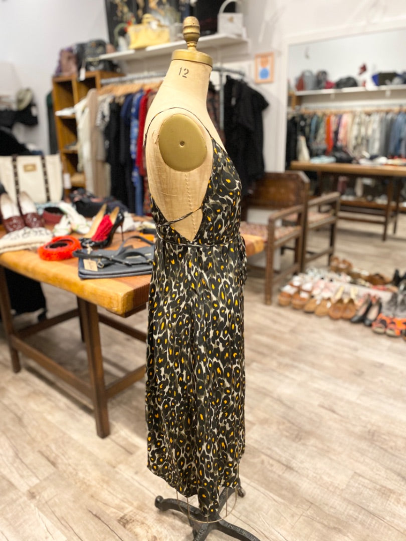 R13 Leopard Slip Dress, Medium