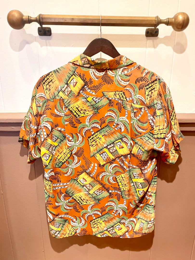 Hale Brown 40s ALOHA Shirt, XL