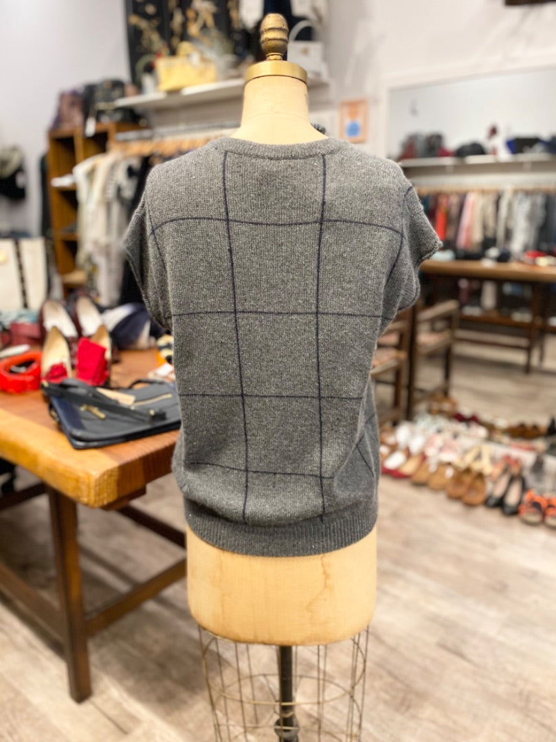 Brunello Cucinelli Grey w/ Sequin Vest, Small