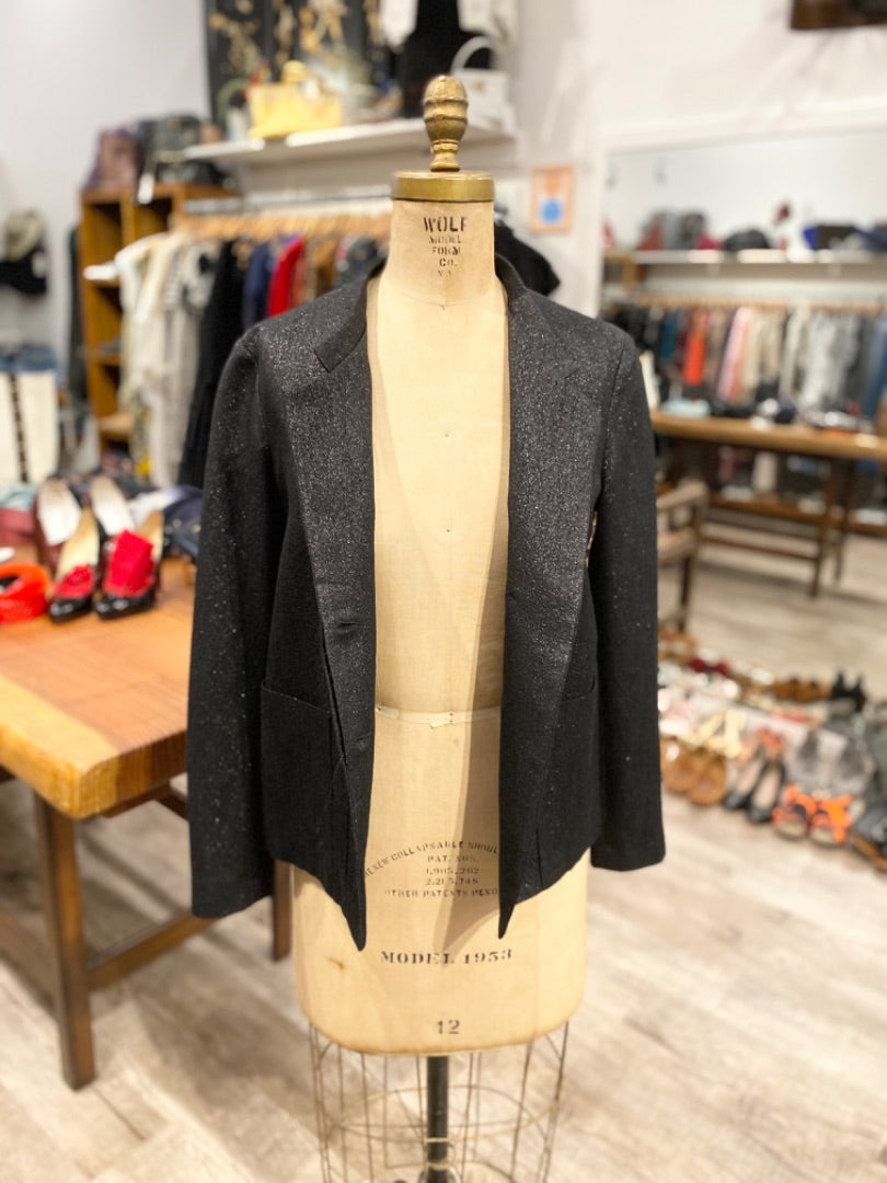 Pomandere Black Metallic Jacket, 44