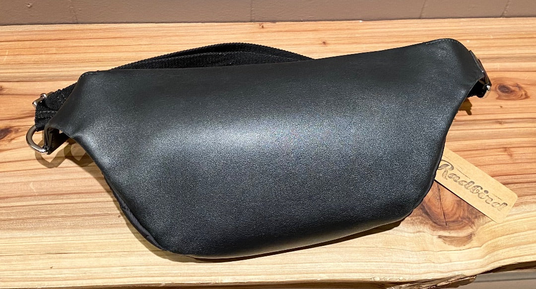 Valentino Black Puff Leather Fanny Pack, M/L