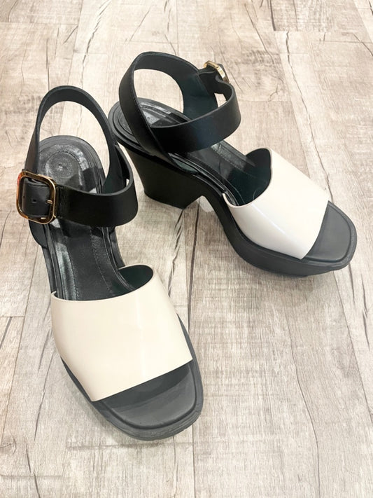 Marni Black/Cream Platform Shoes, 8