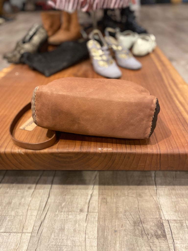 Henry Cuir Beige/Brown/Taupe Cross Body Purse, OS