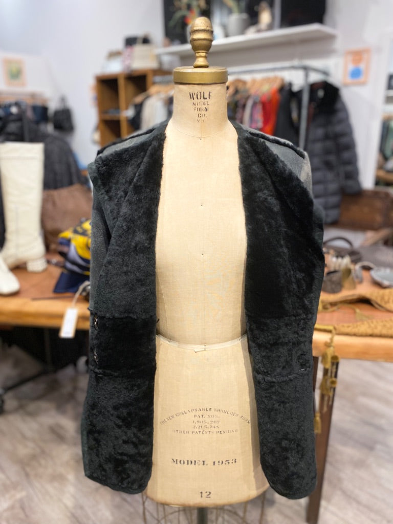 Thomas Wylde Leather Fur-Lined Jacket, 4