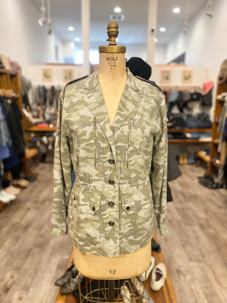 ATM Camo Print Jacket, Small