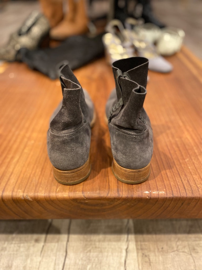 NDC Grey Suede Booties, 40
