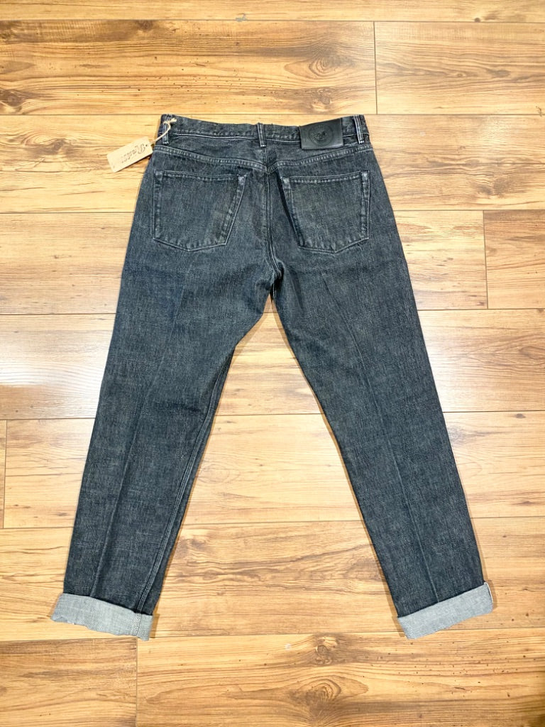 IMjiT Black Raw Denim Jeans, 34