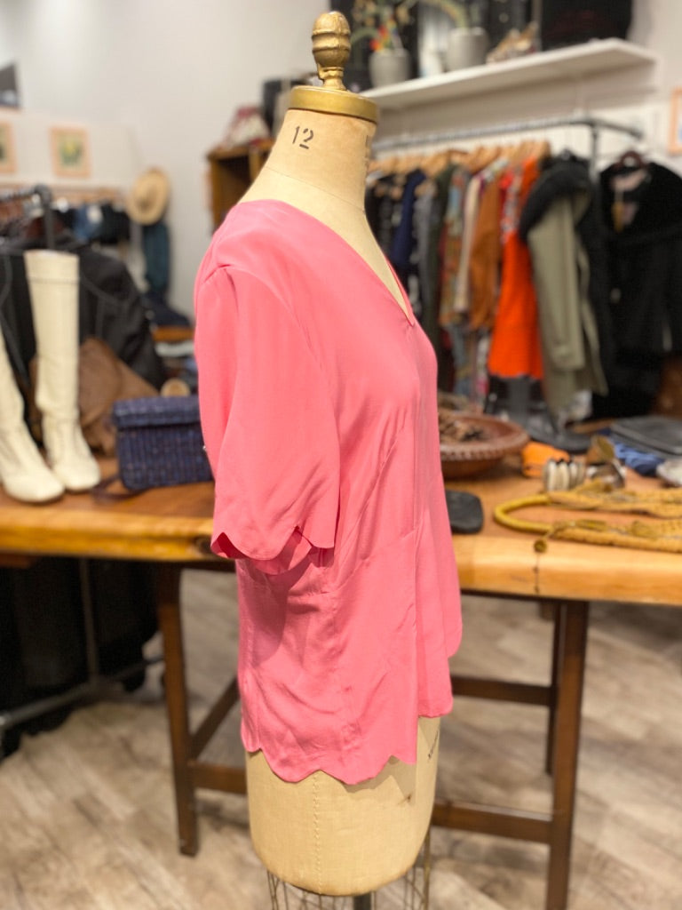 Marni Pink Silk Blouse, 46