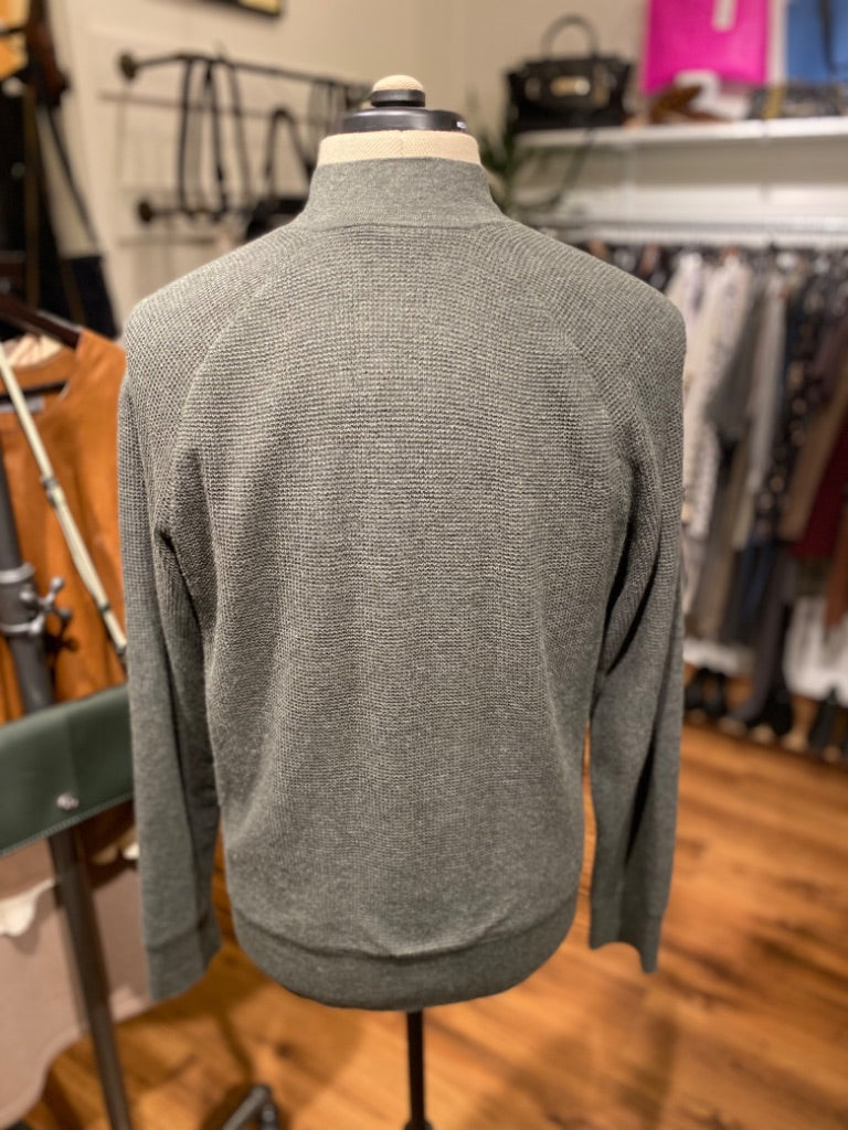 James Perse Green Zip Sweater, 1