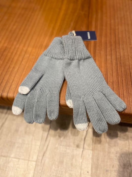 Hatattack Grey Striped Texting Gloves, OS