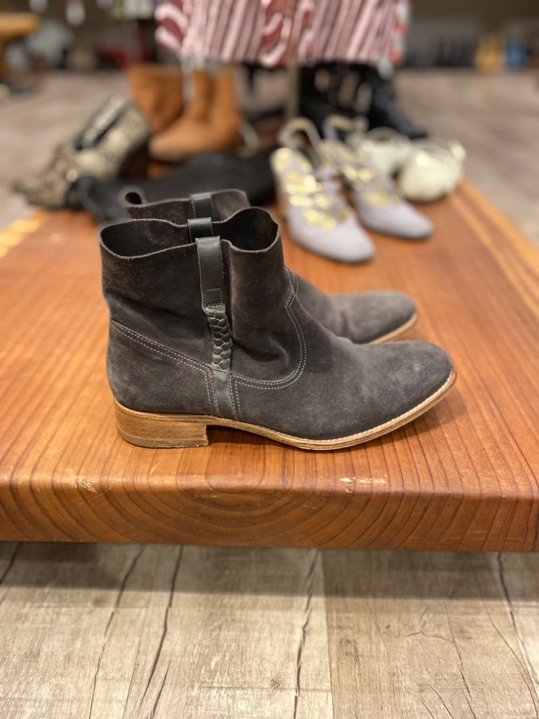 NDC Grey Suede Booties, 40