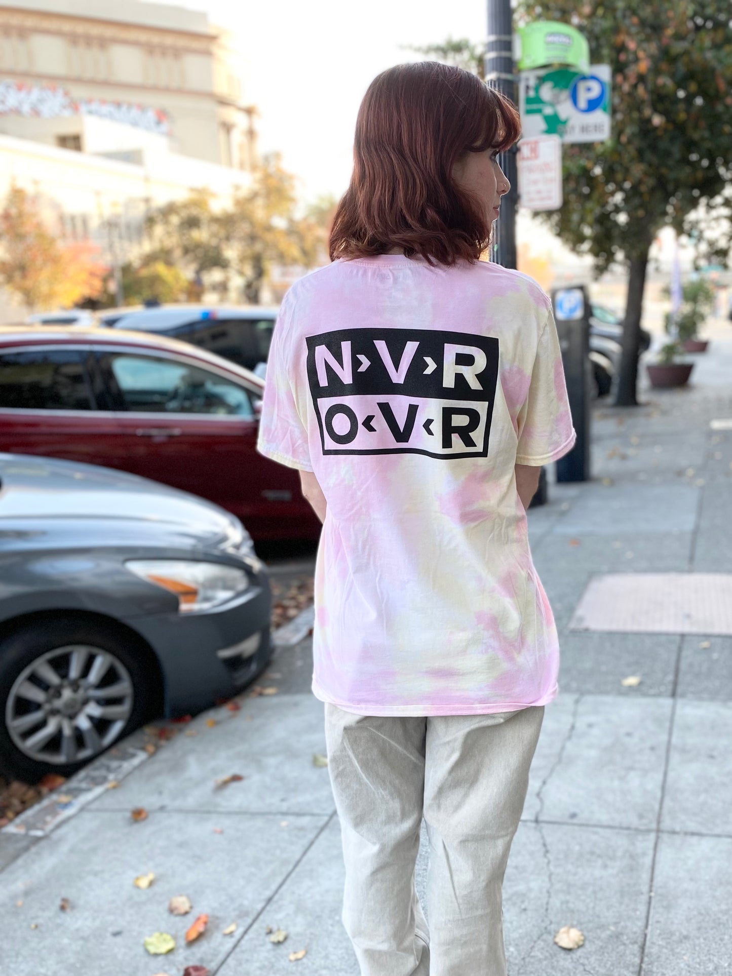 NVR OVR “BE NICE” Tie Dye Shirt