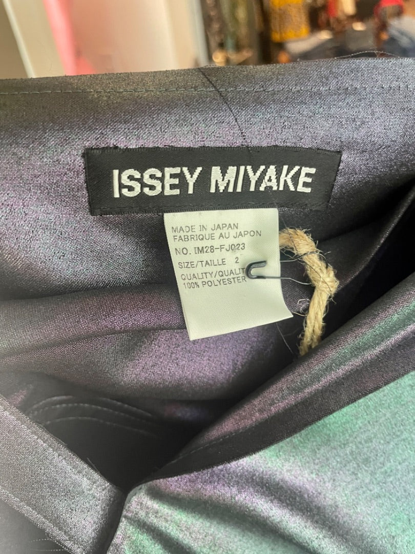 Issey Miyake Purple Metallic Layer Blouse, 2