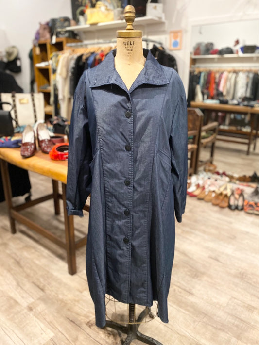 Dress to Kill Denim Long Jacket, OS