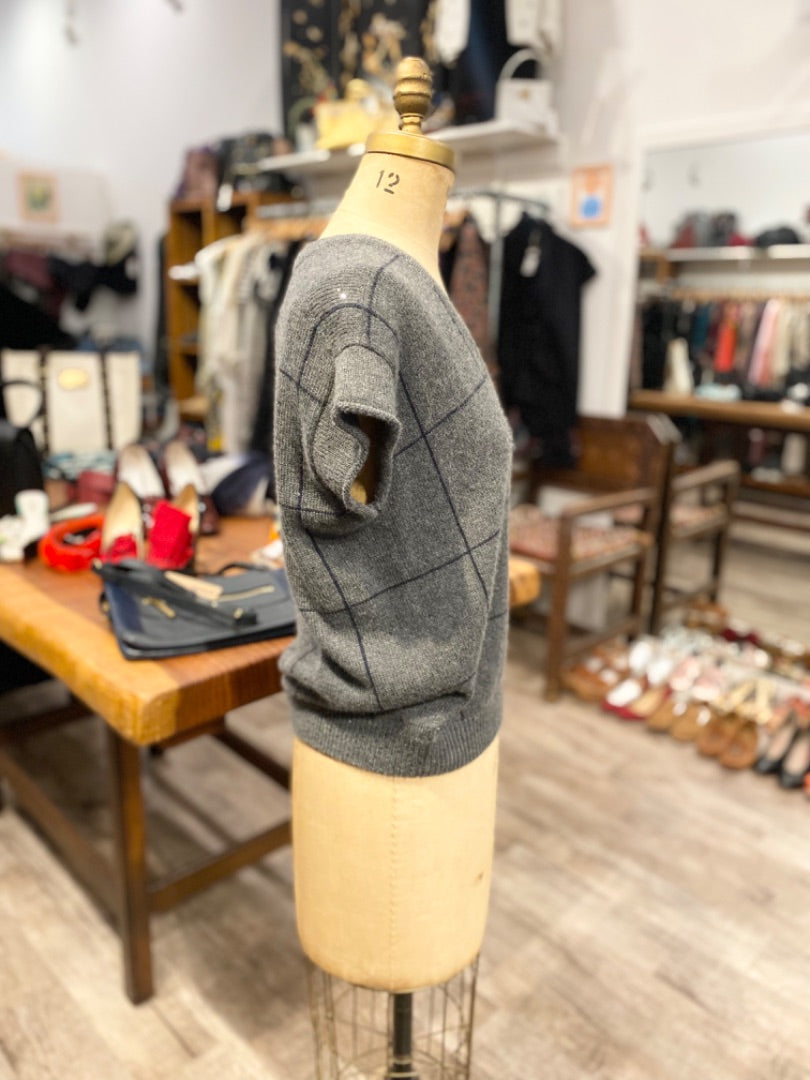 Brunello Cucinelli Grey w/ Sequin Vest, Small