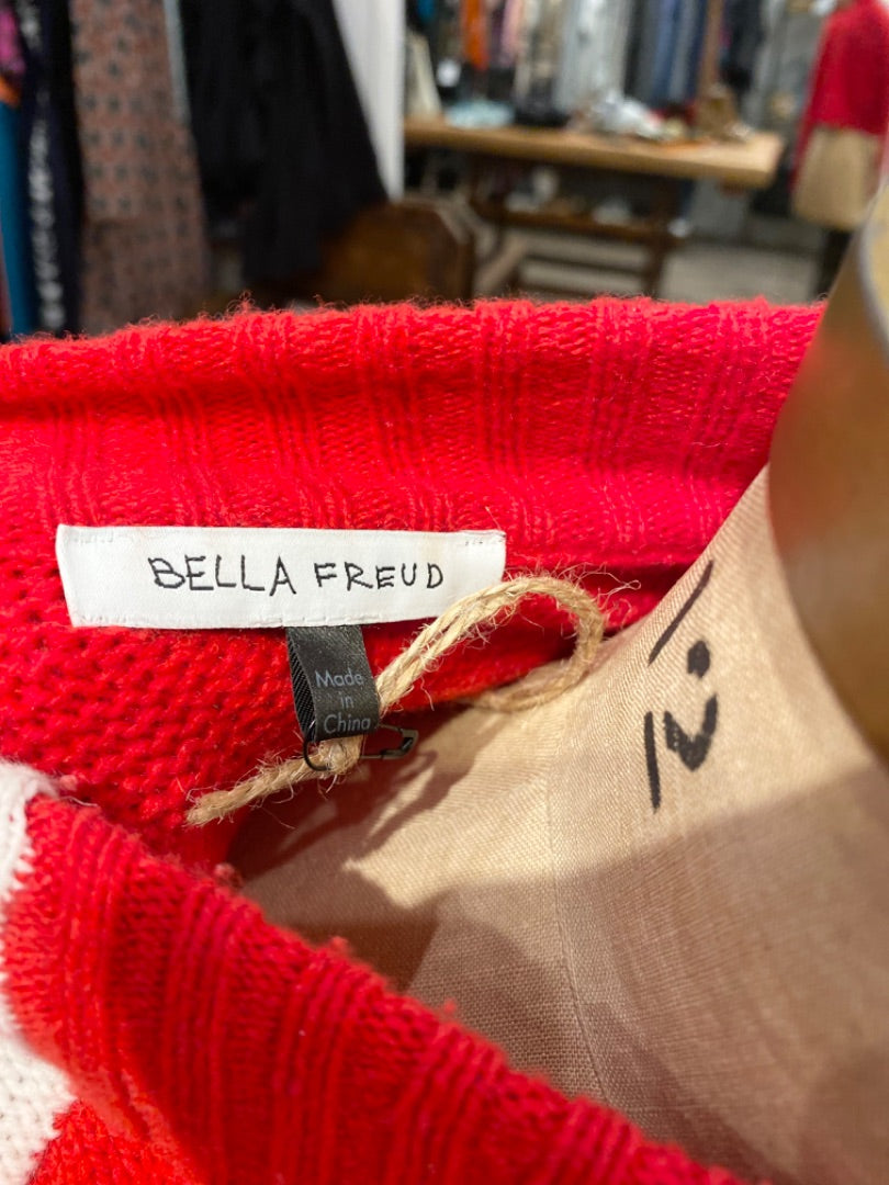 Bella Freud Red/White Sweater, Small