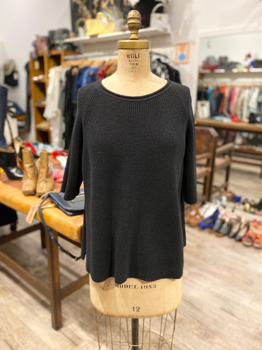 Cordera Black Knit Sweater, Medium
