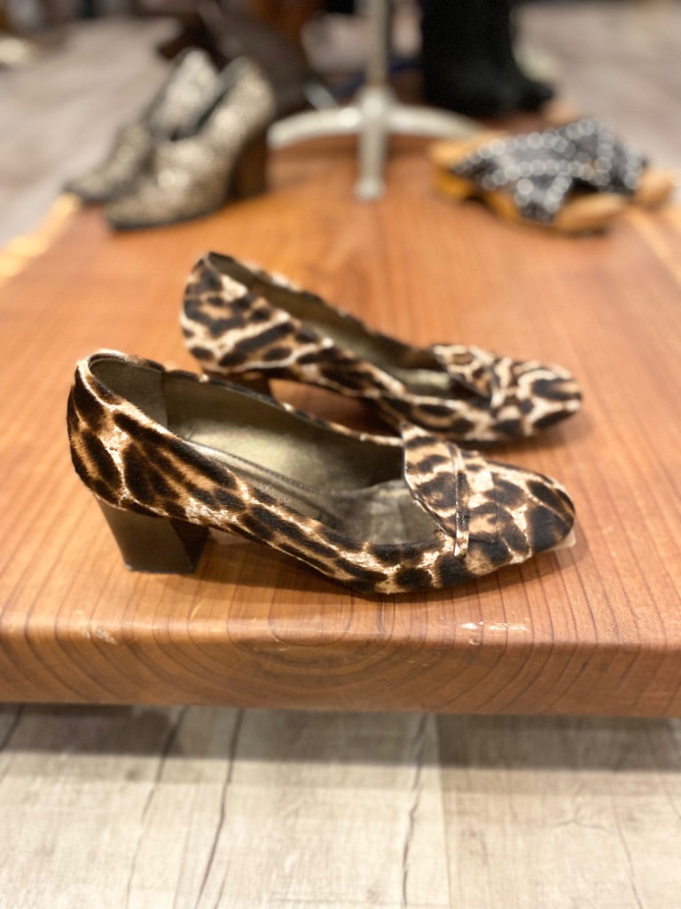 Lanvin Brown Leopard Heels, 40