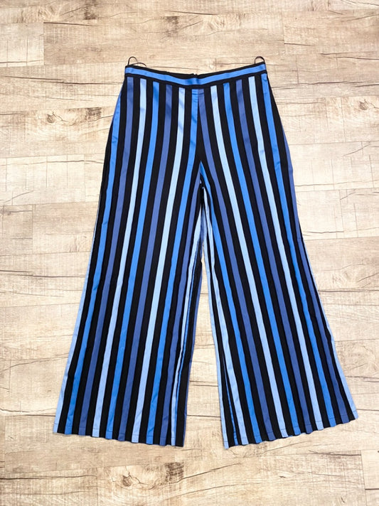 Osman Blue Stripe Cotton Pants, 12